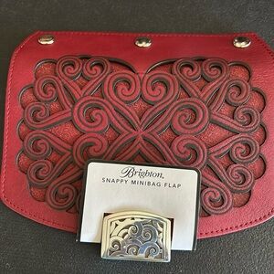 Brighton red Alcazar snappy flap